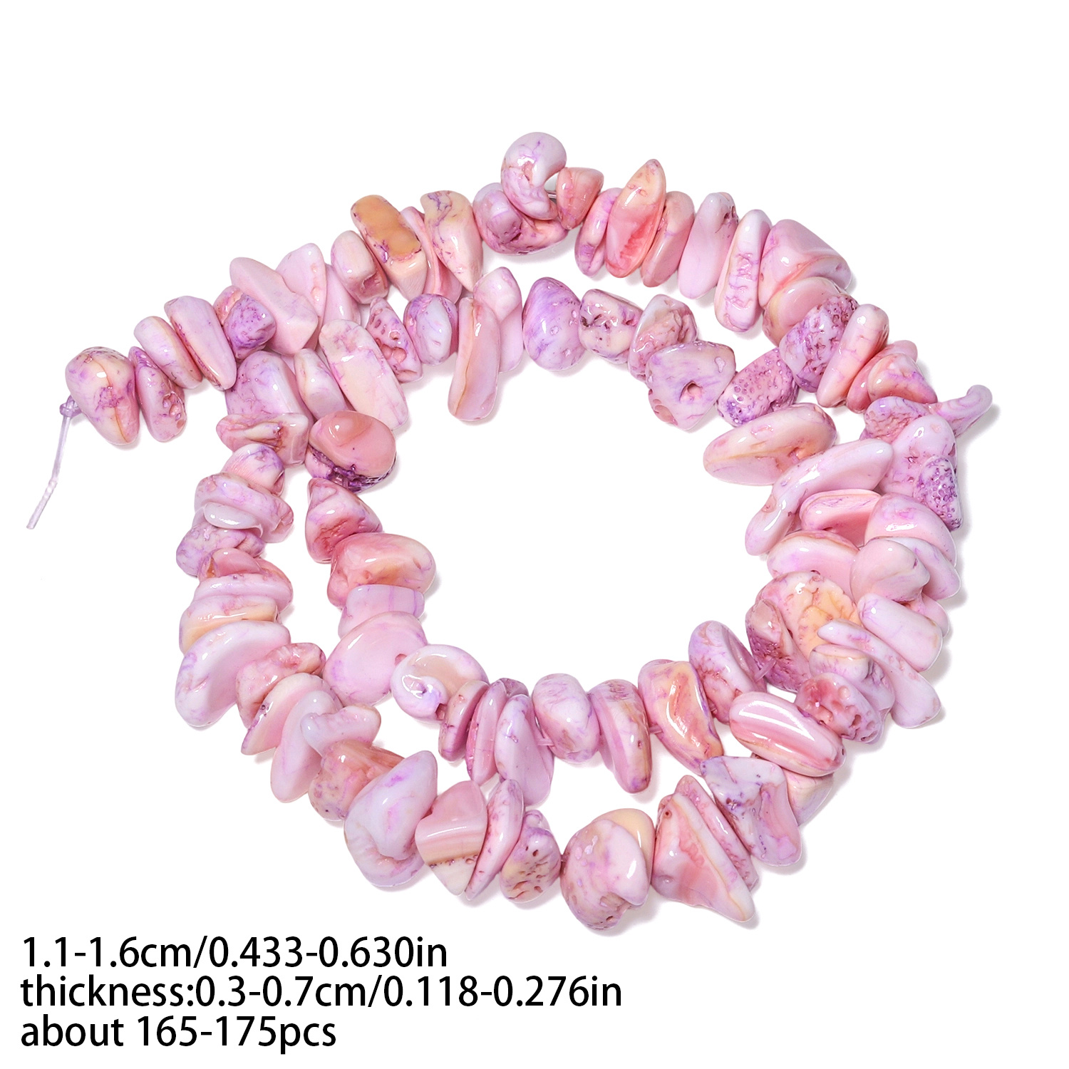 Natural Stone Multicolor Jasper Chip Beads for DIY Jewelry